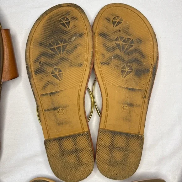 Lot 6 Women's Size 10 Sandals Slides Fashion Nova Old Navy Bling Shoes - Picture 10 of 11